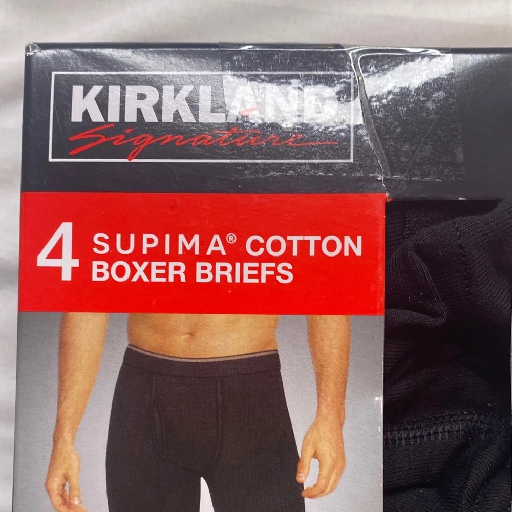 Kirkland Signature Black Supima‎ Cotton Boxer Briefs